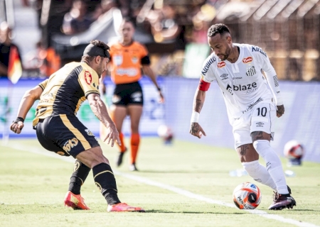 Neymar faz 1º jogo como titular, mas Santos só empata com Novorizontino pelo Paulista