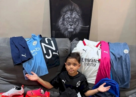 Com apenas seis anos, promessa da base do Corinthians, fecha patrocínio com a Puma