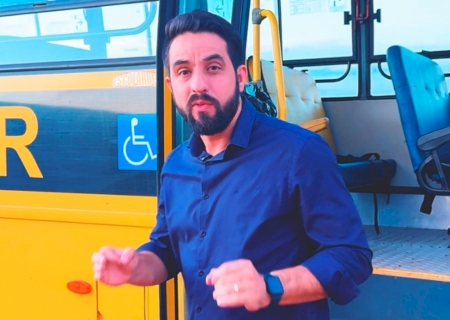 DEODÁPOLIS: Prefeito Jean Gomes promete climatizar toda a frota do transporte escolar