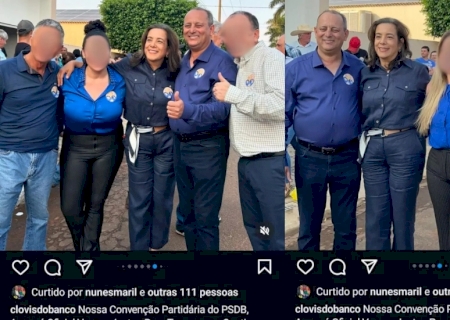 Primeira-dama de Taquarussu é investigada em inquérito após flagra em ato político do PSDB
