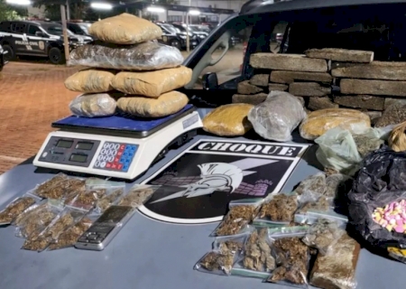 Batalhão do Choque descobre depósito de drogas e adolescente é apreendido em MS
