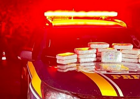 PRF apreende 16 quilos de skunk em Camapuã; droga seria levada para Brasília