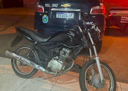 Motocicleta furtada é recuperada e receptador apreendido em MS