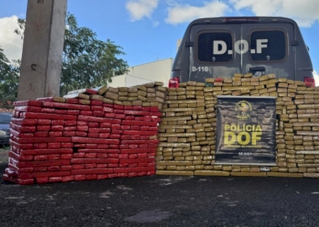 DOF apreende mais de 600 quilos de drogas em Maracaju