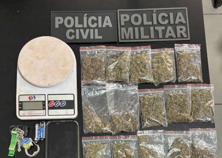 DEODÁPOLIS: Operação conjunta da Polícia Civil e Polícia Militar apreende drogas e prende autor por tráfico
