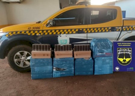 NOVA ANDRADINA: Veículo com perfumes contrabandeados é apreendido na MS-134