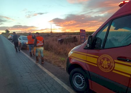 IVINHEMA: Capotamento na MS-141 deixa jovem ferido