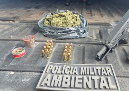 Homem é Preso com Pistola 9mm e Skunk em Estrada Vicinal de MS