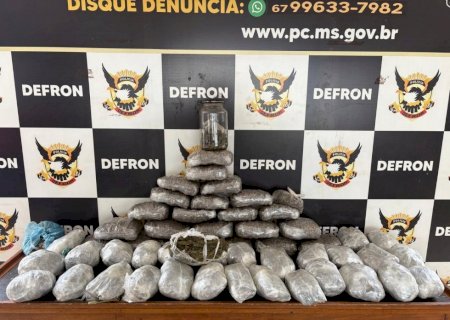 Suspeito é flagrado com 28kg de skunk e acaba preso pela Defron