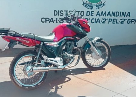 IVINHEMA: Polícia Militar reforça fiscalização e apreende motocicleta irregular em Amandina