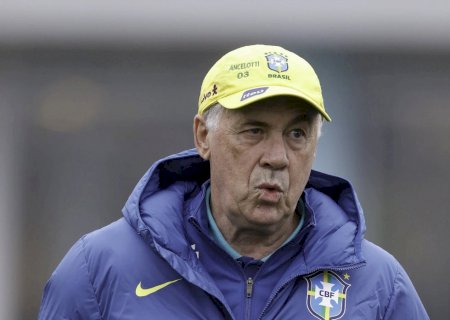 Ancelotti faz testes na Seleção em penúltimo treino antes de ir à Bolívia