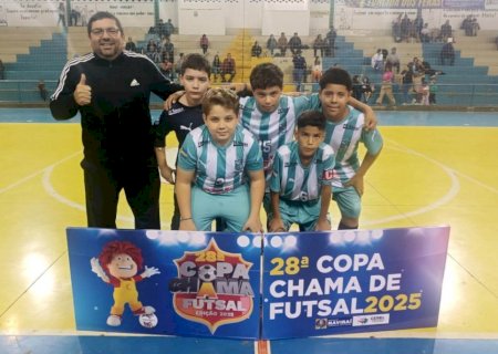 IVINHEMA: E.E. Reynaldo Massi estreia com vitórias nas categorias Sub-13 e Sub-17 na Copa Chama de Futsal de Base