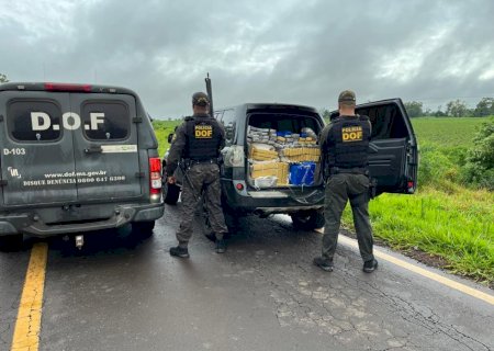 DOF apreende mais de 350 quilos de drogas que seriam entregues no Rio Grande do Sul