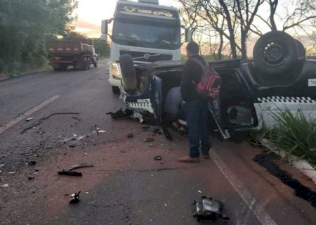 Viatura se envolve em acidente e policial militar morre em MS