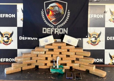 DEFRON prende paraguaio com cerca de 40 quilos de drogas em operação na fronteira