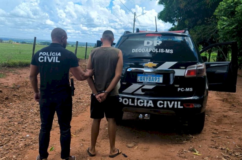 DEODÁPOLIS: Polícia Civil prende autor de homicídio ocorrido no último domingo