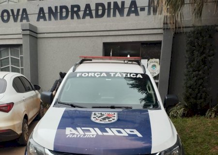 NOVA ANDRADINA: Força Tática conduz suspeito por possível estupro de vulnerável na região central