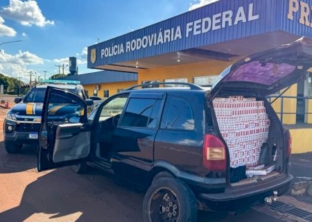 Motorista é preso em Dourados com carro carregado de cigarros contrabandeados