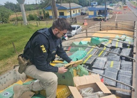 Casal que saiu de MS com criança de 9 anos é preso com carga recorde de maconha