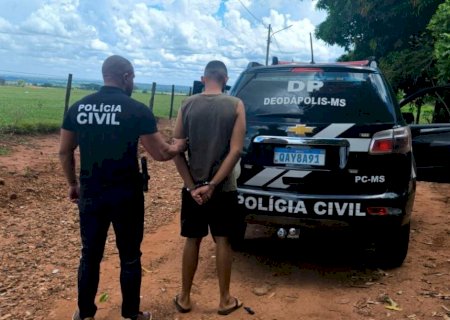 DEODÁPOLIS: Polícia Civil prende autor de homicídio ocorrido no último domingo