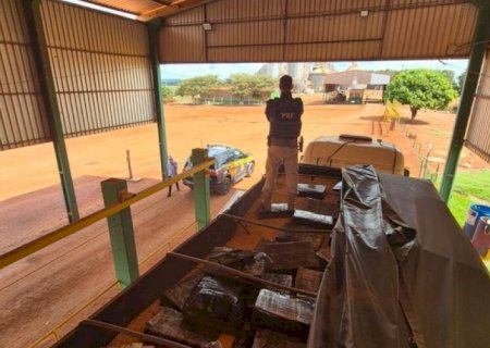 Polícia encontra mais de 2t de maconha em caminhão carregado com milho em MS