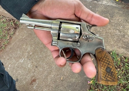 IVINHEMA: Força Tática apreende arma de fogo no Água Azul