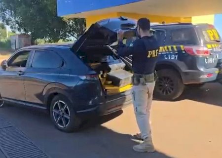 IVINHEMA:  Assaltante do Rio de Janeiro é preso transportando droga em veículo furtado