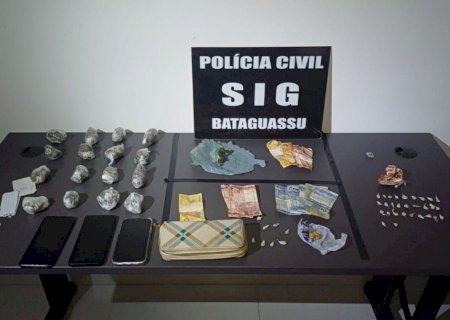 Polícia fecha 'boca de fumo' comandada por duas mulheres em Bataguassu
