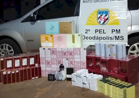 DEODÁPOLIS: Polícia Militar apreende carga de perfumes avaliada em mais de R$ 100 mil