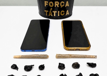 FÁTIMA DO SUL: Polícia Militar prende dois jovens por tráfico de drogas
