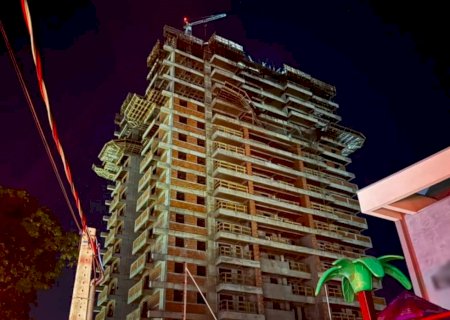 Operário morre após cair do 13º andar de prédio em construção