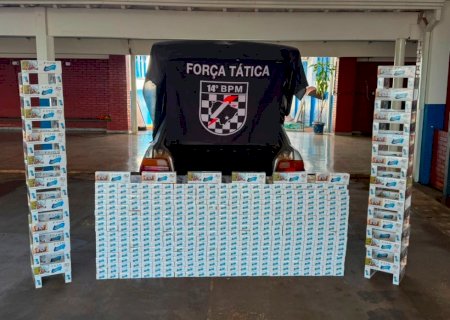 FÁTIMA DO SUL: Polícia Militar prende homem por contrabando de cigarros