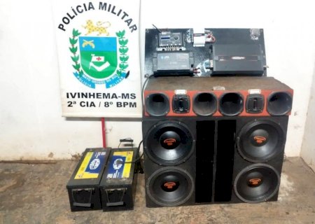 IVINHEMA: Mesmo após advertência da PM, jovem volta a ligar som alto e acaba na delegacia