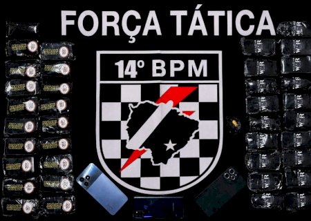 FÁTIMA DO SUL: Força Tática do 14º BPM prende quatro pessoas e apreende mais de 3,7 quilos de haxixe