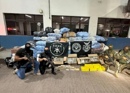 Ação conjunta apreende 1,3 tonelada de maconha e prende dois em operação em Corumbá