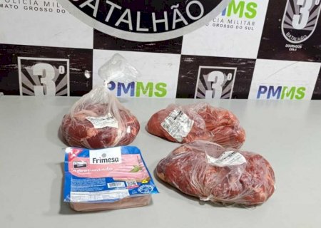Evadido do regime semiaberto é preso após furtar carne em supermercado