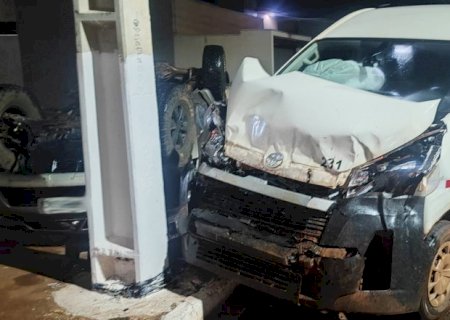 IVINHEMA: Capotamento é registrado durante a madrugada no bairro Vitória
