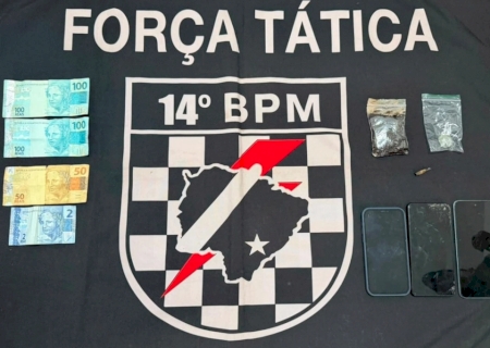 FÁTIMA DO SUL: Força Tática prende dois e apreende adolescente durante ação contra o tráfico