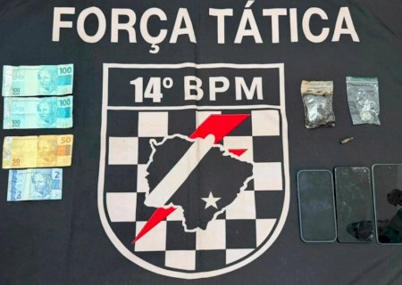 FÁTIMA DO SUL: Força Tática prende dois e apreende adolescente durante ação contra o tráfico