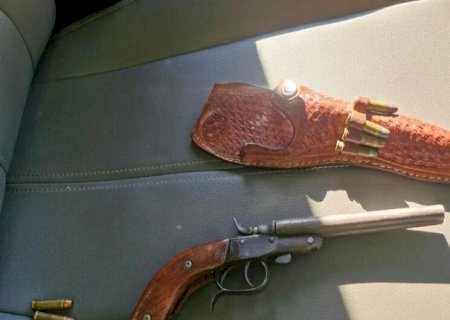 Idoso é preso com garrucha durante cumprimento de mandado em MS