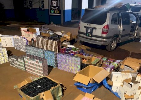 PM apreende R$ 364 mil em mercadorias do Paraguai em Nova Alvorada do Sul