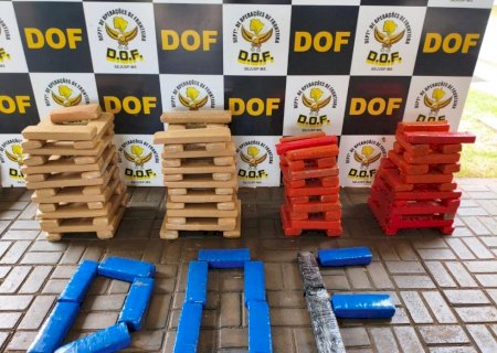DOF apreende 112 quilos de maconha em empresa de transporte coletivo em Dourados
