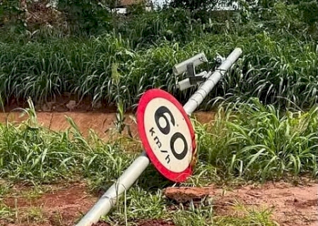 DEODÁPOLIS: Postes de radares são derrubados pela quarta vez e município intensifica vigilância